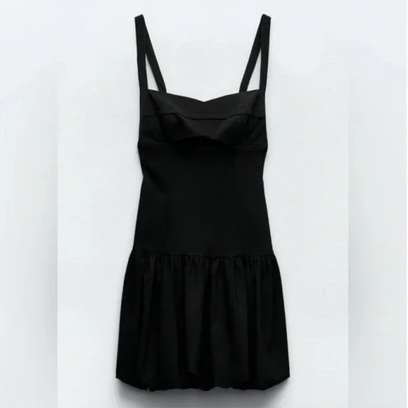 ZARA BALLOON MINI DRESS NWT - Picture 14 of 16